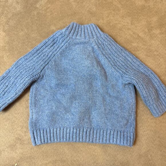 Baby Gap Blue CashSoft Cardigan Sweater Boy 0-3 Months SOFT Buttons Pockets - Picture 2 of 9